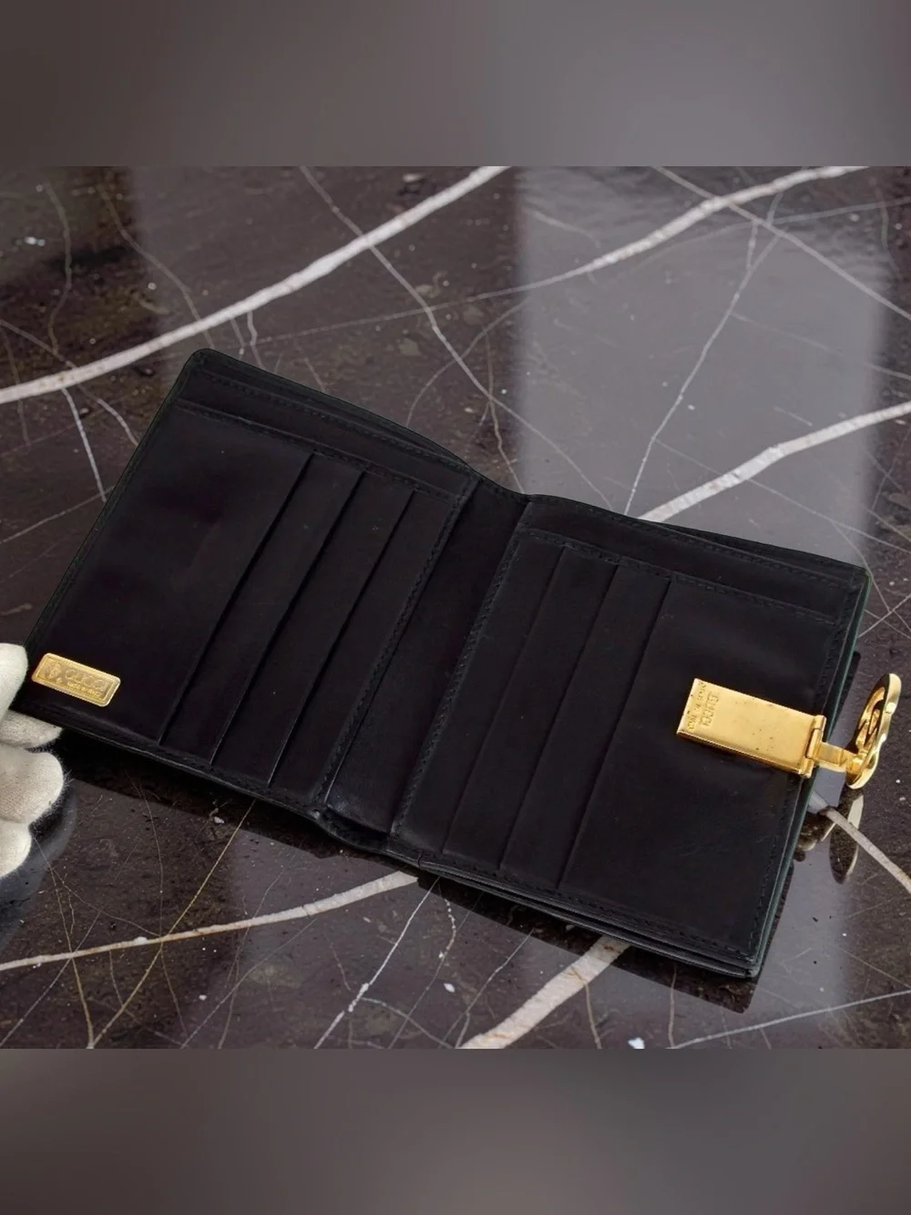GUCCI Interlocking G Leather Bifold Wallet 😍🖤❤️‍🔥 - Picture 2 of 16
